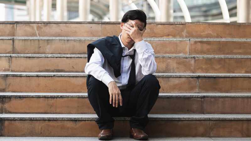 転職活動に失敗した第二新卒の男性